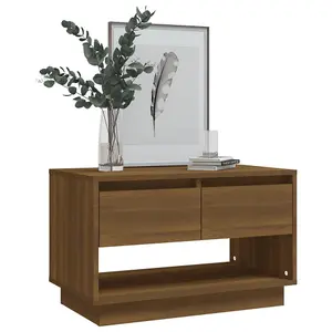 Berkfield TV Cabinet Brown Oak 70x41x44 cm Engineered Wood