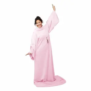 Snug Rug Cosy Sleeved Fleece Blanket With Sleeves and a Handy Pouch Pocket - PINK QUARTZ