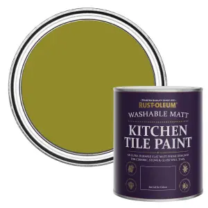 Rust-Oleum Pickled Olive Matt Kitchen Tile Paint 750ml