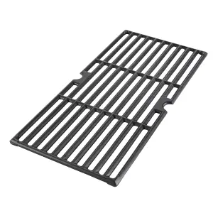 GoodHome Rectangular Cast iron Barbecue griddle 43cm(L) x 21cm(W)