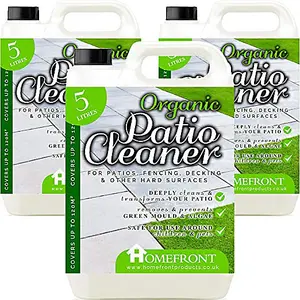 Homefront Organic Patio Cleaner 10L - Pet Friendly Formula & Free From Bleach and Harsh Chemicals 15L