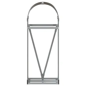 Log Holder Brown 40x45x100 cm Galvanised Steel