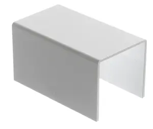 MK White (H)50mm (W)50mm Trunking coupler