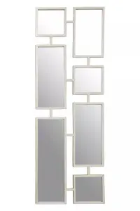 Interiors by Premier Beauly Silver Finish Iron Frame Mirror