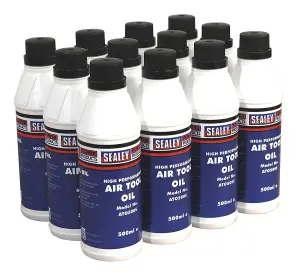 Sealey Air Tool Oil 500ml Pack of 12 ATO/500