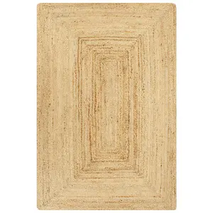 Berkfield Handmade Rug Jute Natural 120x180 cm