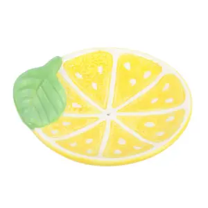 Something Different Lemon Slice Incense Holder Yellow/Green/White (One Size)