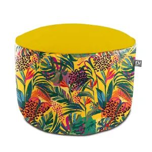 rucomfy Printed Outdoor Abstract Pouffe Beanbag