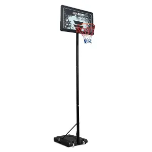 Hy-Pro Adjustable Basketball Stand - 1.35m - 3.05m, With Wheels, Portable, Backboard, Basketball Hoop, For Adults & Kids, Great