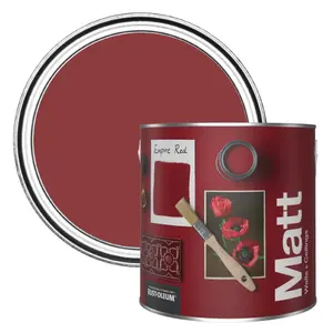 Rust-Oleum Washable Matt Wall Paint - Empire Red 2.5L