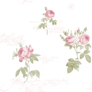 Galerie Rose Garden Pink Vintage Roses Smooth Wallpaper