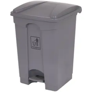 45 Litre Square Plastic Pedal Bin - Convenient Hands-Free Waste Disposal Solution