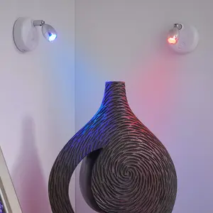 Auraglow LED Wireless Remote Colour Changing Spotlights - Twin Pack