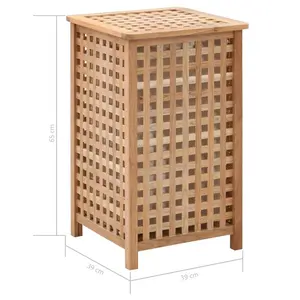 Wood Laundry Hamper 65cm H x 39cm W x 39cm D