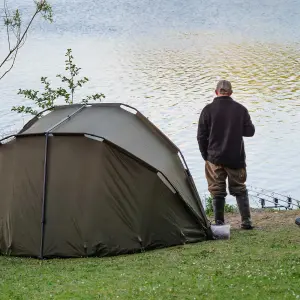 Dellonda Fishing Bivvy Tent 1-Man Waterproof UV Protection Quick Assembly - DL75