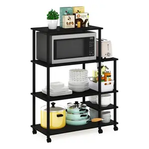 Debbi Wood Kitchen Cart Americano/Black