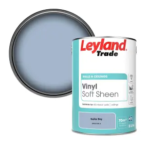 Leyland Trade Vinyl Soft Sheen Walls & Ceilings Emulsion Paint Sailor Boy (PPG1164-4) - 5L