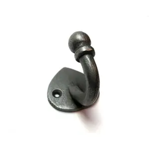 Oakcrafts - Antique Cast Iron Spearhead Robe Hooks Pack of 5 - 50mm