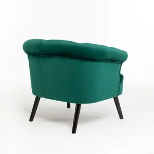 Velvet Emerald Green Sara Accent Chair