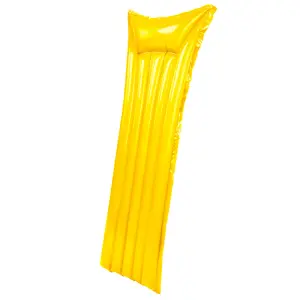 INFLATABLE WATER LOUNGER MAT - YELLOW