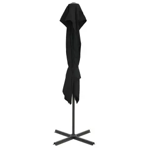 Berkfield Cantilever Umbrella with Double Top 250x250 cm Black