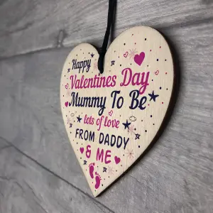 Red Ocean Valentines Day Card For Mummy To Be Gift From The Bump Card Mummy To Be Card Keepsake Wooden Heart