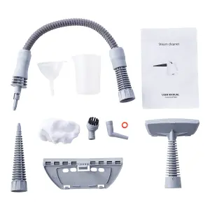 1000W White Corded Handheld Steam Cleaner Use on Kitchen,Bathroom Tiles