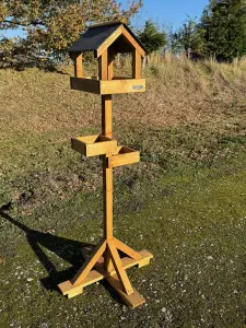 Simply Wood Camden Bird Table Slate Roof with FREE Bird Seed