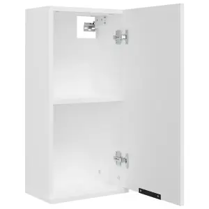 Berkfield Wall-mounted Bathroom Cabinet White 32x20x67 cm