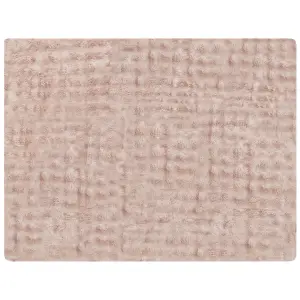 Blanket SALKA Faux Fur 150 x 200 cm Pastel Pink