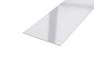 ILCOM decorative profile I 100mm x 2440mm x 0.65mm Silver Brushed Stainless Steel