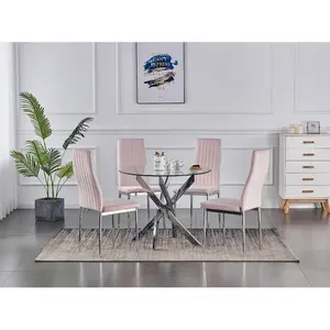 Side chair Set Gabrielle (Set of 2) Pink