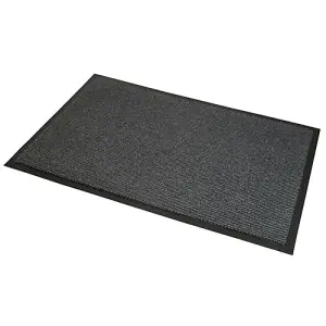 JVL Commodore Barrier Mat, 120x170cm, Grey/Black