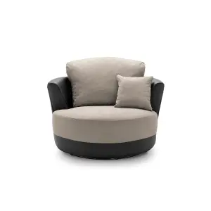 Dylan Collection Swivel Chair in Sand