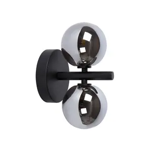 Lucide Tycho Retro Wall Light - 2xG9 - Black