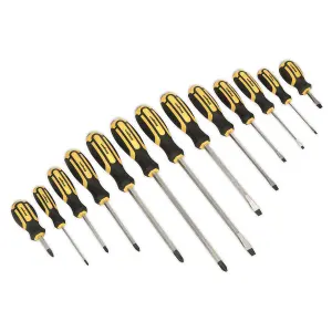 Sealey Screwdriver Set 13pc Hammer-Thru S0754