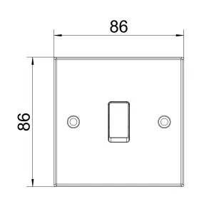 BG White 20A 2 way 1 gang Light Switch, Pack of 5