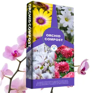 20 Litres (2 x 10L) Orchid Potting Compost Mix For Orchid Plants & Stronger Roots With Long-Blooming & Improved Water Retention