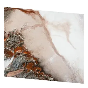 Petra Meikle De Vlas Mornington Blush Canvas Print Brown/White (40cm x 50cm)