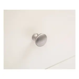 Castelli 3 Drawer Bedside Table Chrome Knob