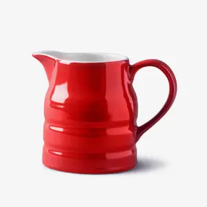 WM Bartleet & Sons Porcelain Traditional Churn Jug 1 Pint, Red