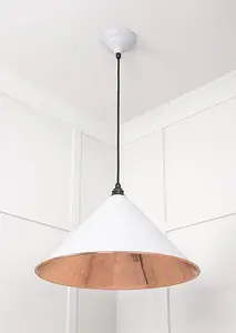 Smooth Copper Hockley Pendant in Flock