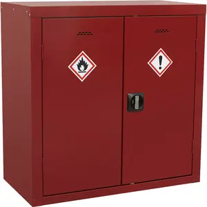 Premium Agrochemical Substance Storage Cabinet - 900mm x 460mm x 900mm - Secure 2-Door Design with Key Lock