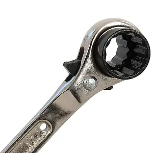 Podger Wrench - 19/24mm Dual Head Ratchet Scaffolding Wrench (Neilsen CT3801)