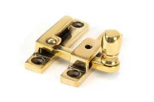 From The Anvil Aged Brass Mushroom Quadrant Fastener - Narrow