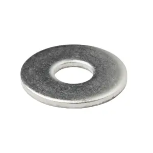 Diall M8 Stainless steel Large Flat Washer, (Dia)8mm, Pack of 10