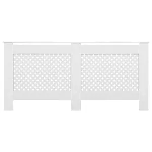 Radiator Cover White 172x19x81.5 cm MDF