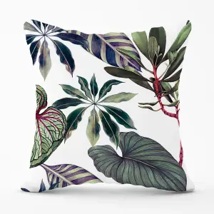 Watercolor Tropical Leaf Cushions 60cm x 60cm