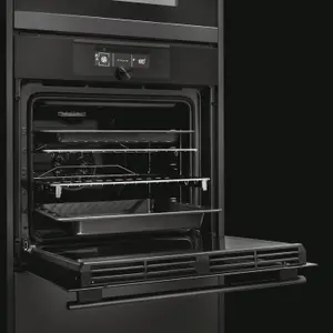 Haier Series 4 HWO60SM5F8BH Built-in Pyrolytic Single Pyrolytic Oven - Gloss black