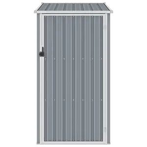 Pearces Garden Shed 87 x 98 x 159 cm Galvanized Steel Grey